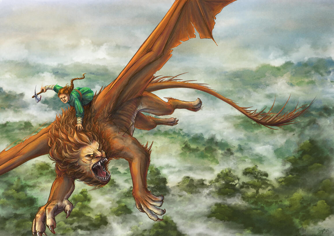 Illustrative painting, 2023