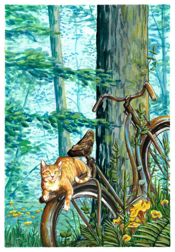 Commissioned illustrative card, 2023