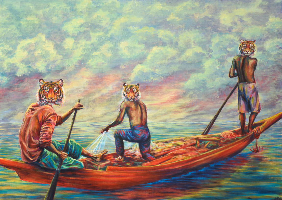 Sundarbans Acrylic on panel 50 x 70 cm, 2023