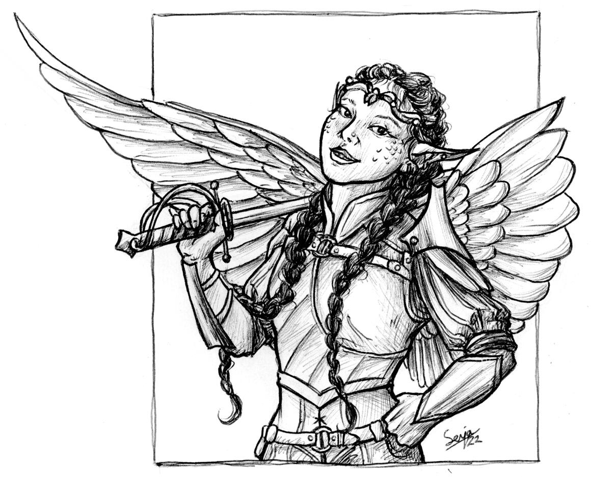 Ballpoint pen half body portrait 40€